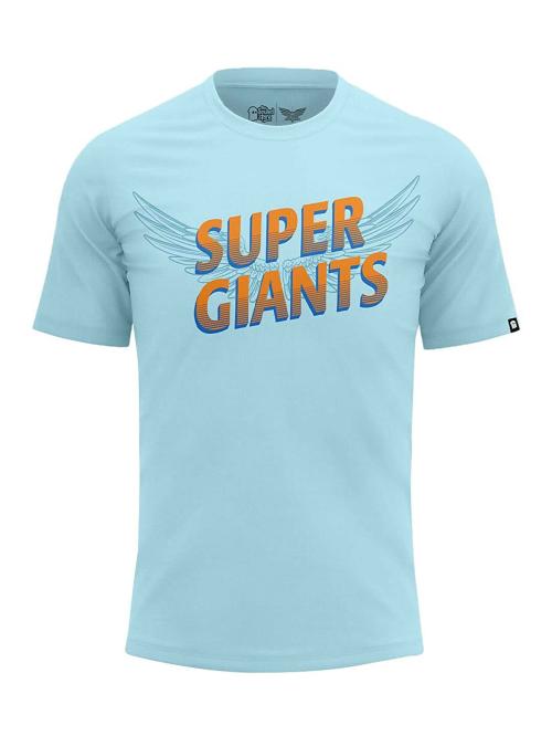 The Souled Store Men Blue Printed Cotton T-Shirts