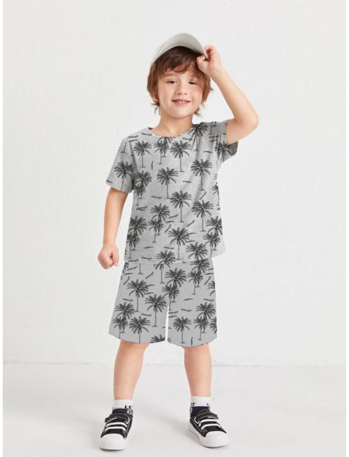 METRO STITCH Trending Cord Summer Clothing Set For Boys&Girls Melange 8-9 Y