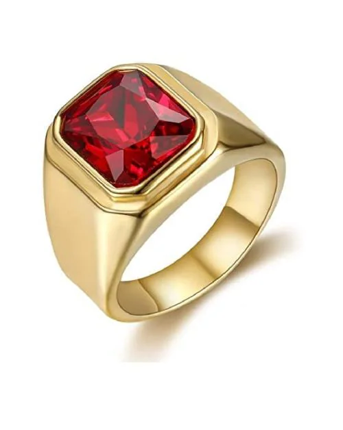 CEYLONMINE - Ruby Stone Ring Natural & Certified Manik Precious Stone Astrological Purpose or Fashionable
