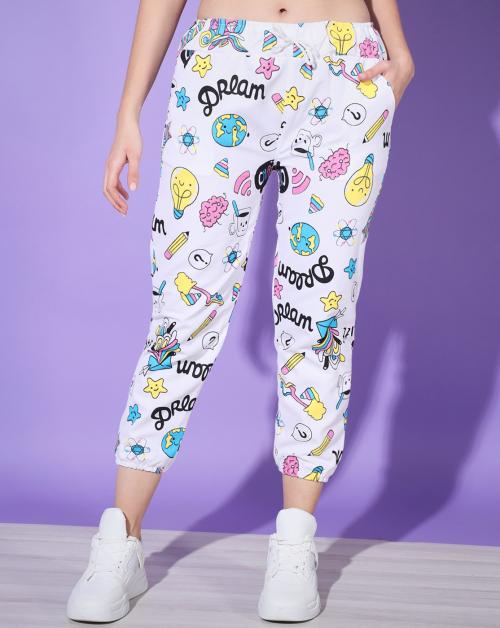 BuyNewTrend White Toko Twill Women Jogger Pant