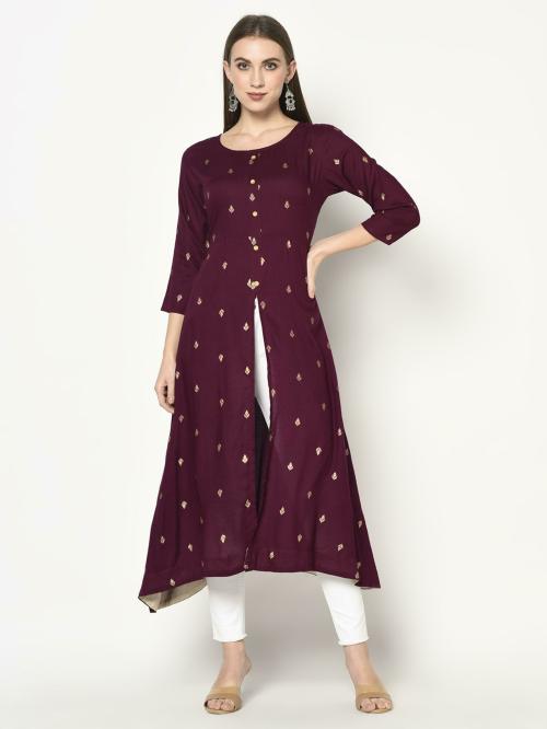 Erisha Women;s Front slit kurta