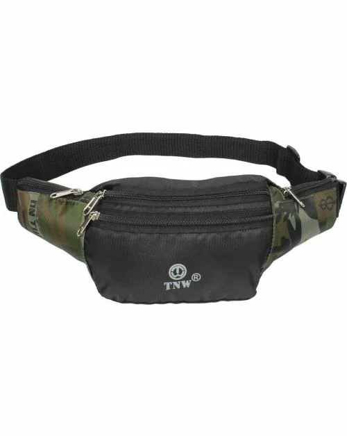 TnW Multicolor Polyester Waist Bag 2 L