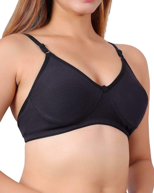 FIONE LINGERIE Women Black Padded Bra (32C)