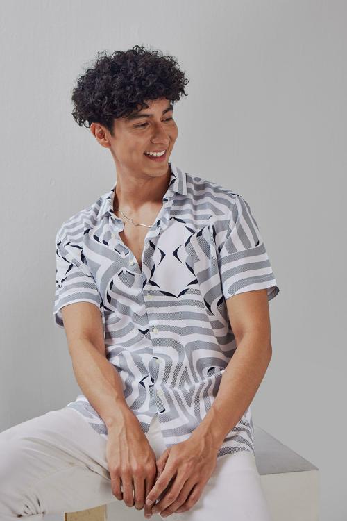 SNITCH Hawang White Shirt Mens Shirt