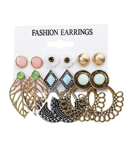YouBella Women Jewellery Gold Plated Design Earrings Combo for women