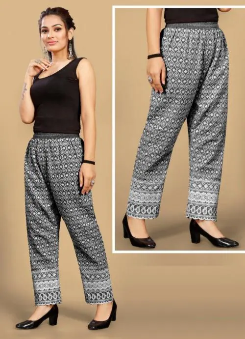 DONSON Wide Leg Pants for Women Elastic High Waist Palazzo Pants(GREY)