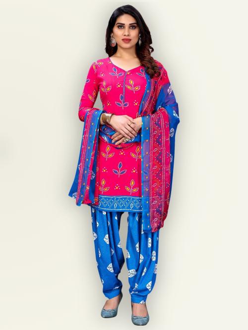 Jevi Prints Women's Unstitched Pure Cambric Cotton Printed Dress Material