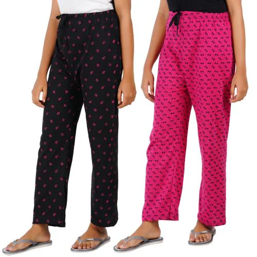 Suman Tex Women's Pajamas pack of 2 Multicolor (XXL)