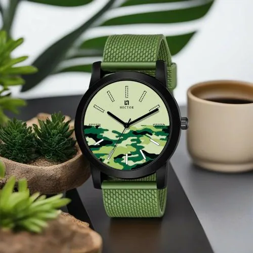 HECTOR Multicolor Army Analog Watch For Men HC22