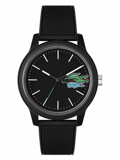 LACOSTE L.12.12 Quartz Black Round Dial Men's Watch - 2011134