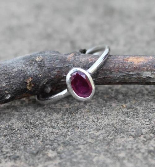 Chopra Gems & Jewellery Brass Original Ruby Ring (Men and Women) - Free Size (RuBy_Ring_Ck4)