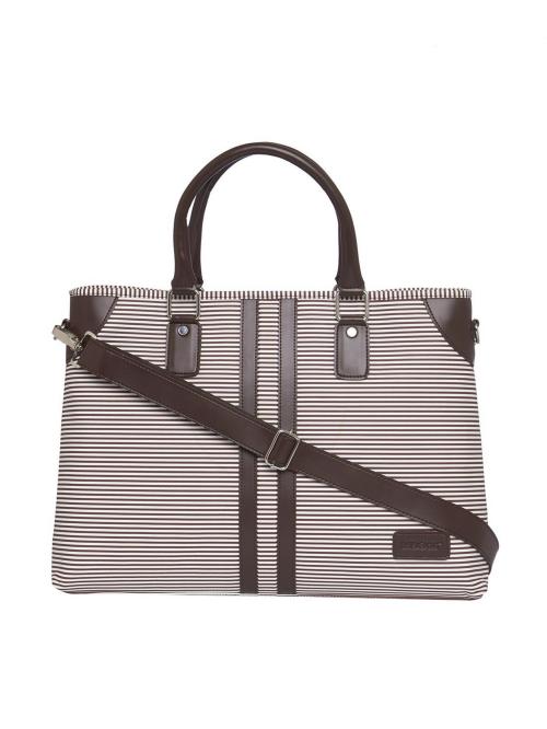 Buy Mboss Brown Faux Leather Laptop Bag, 7.5 L Online at Best Prices in