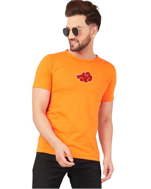 Orange - Medium Unisex Akatsuki X Red-Madara Naruto Anime Tshirt TeesTheDay