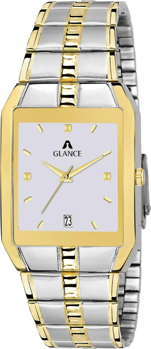 Aglance Analog White Dial Multi-color Strap Watch For Men (9151bm01)