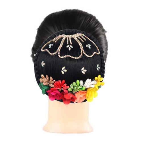 Buy Navjai Synthetic Hair Bun Extension Artificial Juda Stone Work