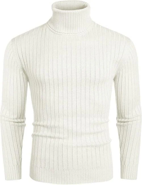DENIMHOLIC Men Cotton Turtle neck Sweater