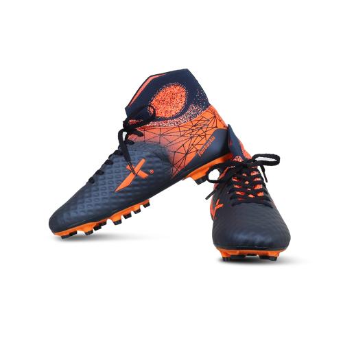 Vector X Fantastic Football Shoes for Men (Blue-Orange)