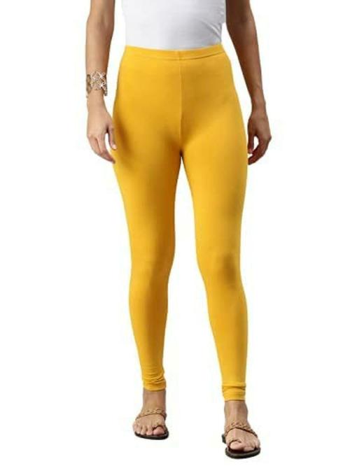 De Moza Womens Mustard Cotton Skinny Leggings XL JioMart