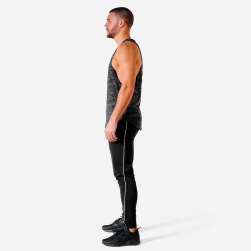 HotButton Men's Camouflage Army Designer Sports Gym Vest Modern Fit Gymwear Stringer Size L