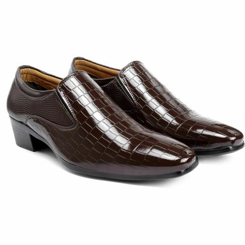 inlazer Height Increasing Loafer Shoes For Men | Casual Loafer & Moccasine Men's Shoes Loafers For Men (Brown)