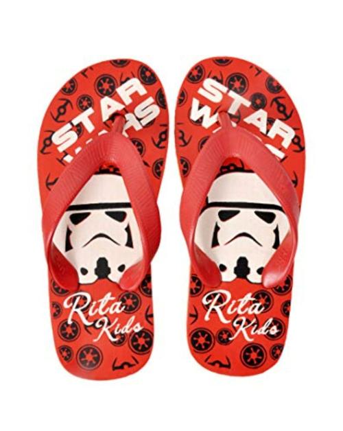 RITA Kids Red Starwars Slippers - (UK 9)