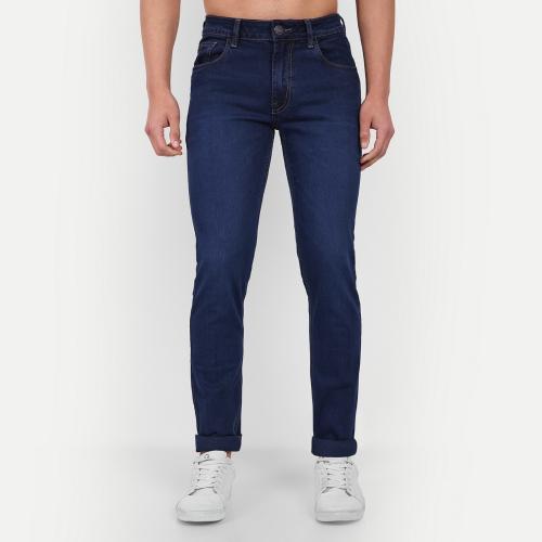 MEGHZ Men Ricardo Slim Dark Blue Jeans