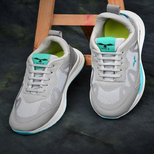 WIN9 Men Lightweight Trendy Walking Sneaker (Grey)