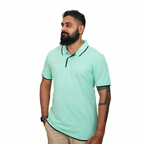 NASH Men Green Solid Cotton T-Shirt - 6XL