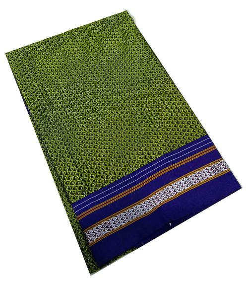 Spewim Women Dark Green Cotton Unstitched Blouse Material (Free Size)