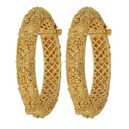 Buy Accessher Gold Copper Plated Kada For Women Online at Best Prices