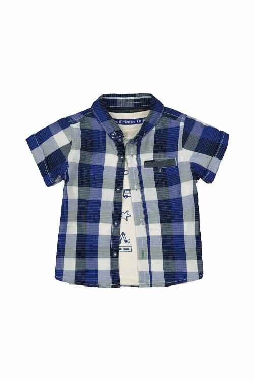 Mothercare Boys White Cotton Printed T-shirt