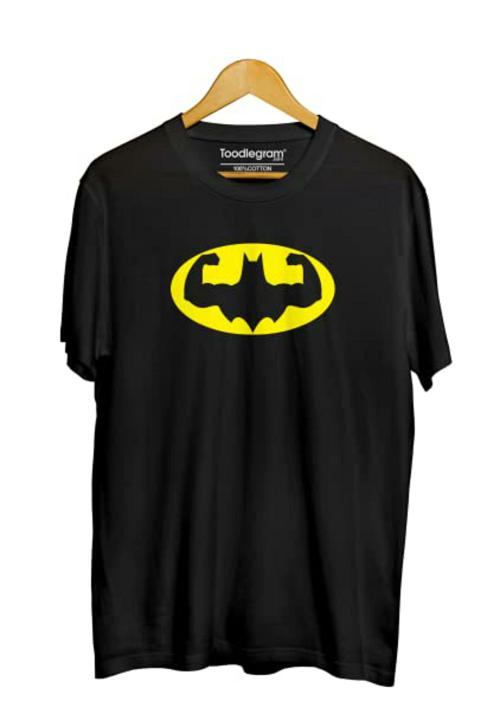 Toodlegram Batman Biceps Gym T-Shirt, Black, 4XL l Gym tshirt mens tshirt l plus sizes tshirt