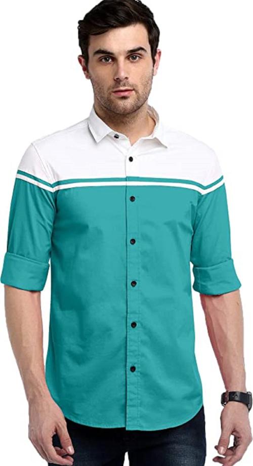 GAT FASHION Men's Classic Fit Casual Shirt (Size - S)