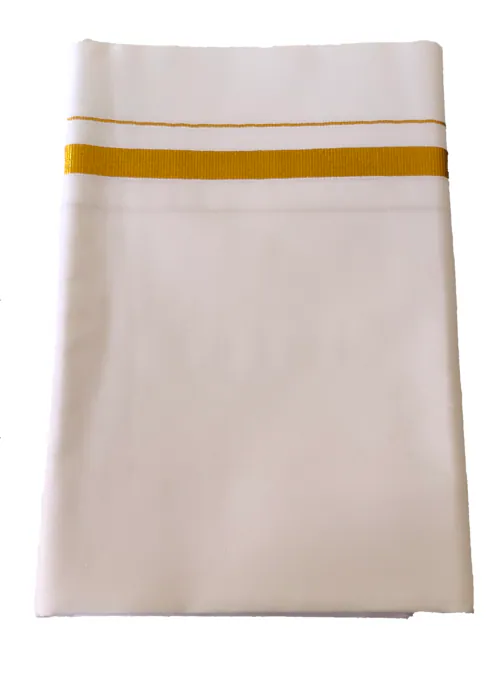 MEN'S COTTON DHOTI -SMALL ZARI-2 METER