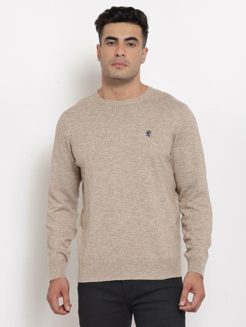 Red Tape Men Beige Sweater