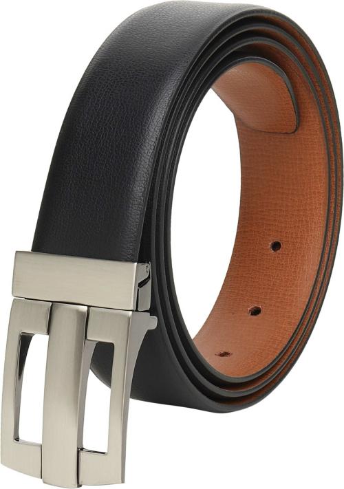Kastner Men Black Artificial Leather Reversible Belt - 40