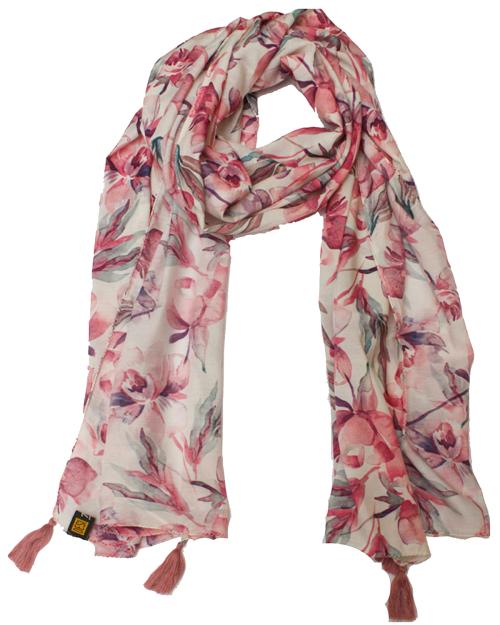 Dazzling Muslin Printed Multicolor Scarves for Women SCARF11