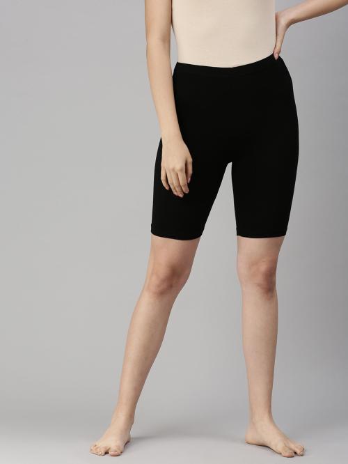 Buy De Moza Women Black Solid Viscose Tights (Xs) Online at Best Prices