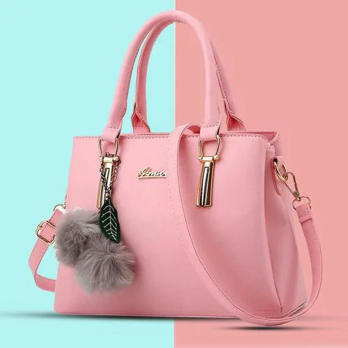 Plama Pink Pu For Women Hand-Held Bag