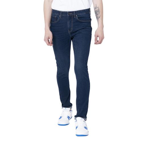 Red Tape Men's Tinted Dark Blue Solid Skinny Jeans