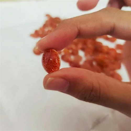 55Carat Natural Sunstone at Wholesale Rate 13.25 Ratti 12.07 Carat Oval Shape Surya Sitara Loose Gemstone 1 Pcs