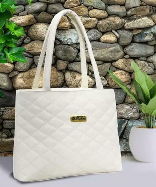 Dowet White Rexine For Women Shoulder Bag