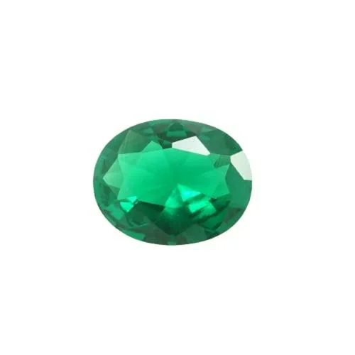 The Gallery of Gemstone 7 Ratti Brilliant Oval Shape Colombian Emerald Panna Stone