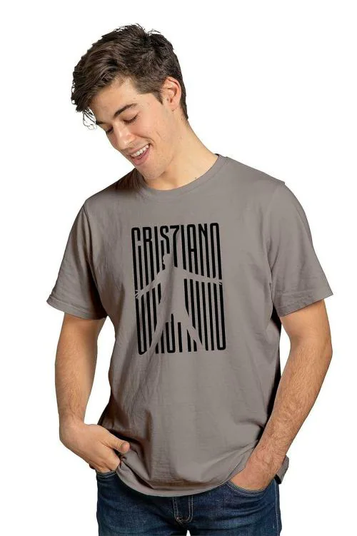 Ultrastyle Cristiano Ronaldo Printed Graphic T-Shirt for Men & Boys, Regular Fit Funny T-Shirts for Man, Round Neck Stylish Men’s Tshirt, Unisex Trendy Cotton Blend Unique Cool T Shirt Combo Tee