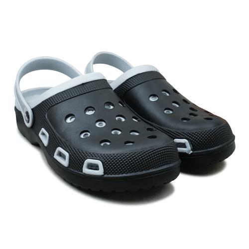 SFR STEPPER Grey and Black Casual Clogs | Sandals for Men