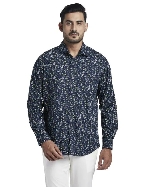 COLORPLUS Men Navy Formal Shirt