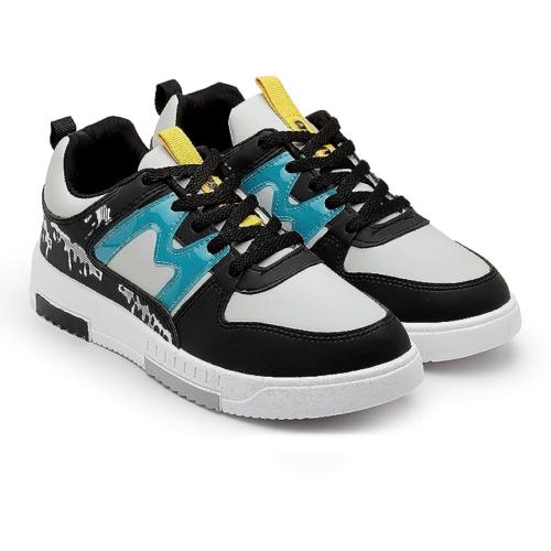 Casual White Sneaker High Neck Shoes for Men I Walking & Gym Shoes for Boys with Lightweight Extra Jump