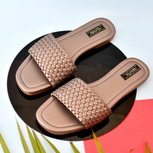Atizaya Women's Fashion Sandals Stylish Latest Synthic Cream Slippers / Sandals for Women and Girls