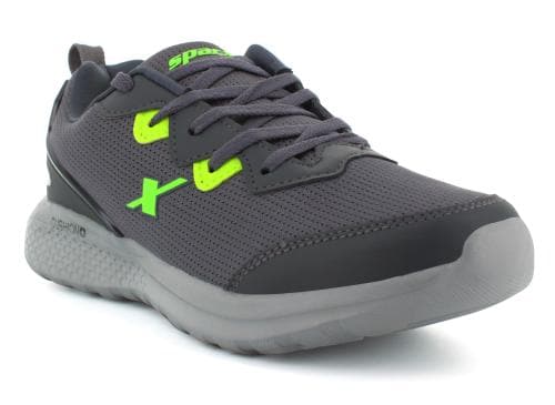 Sparx Men SM-653 Dark Grey Neon Green Sports Shoes