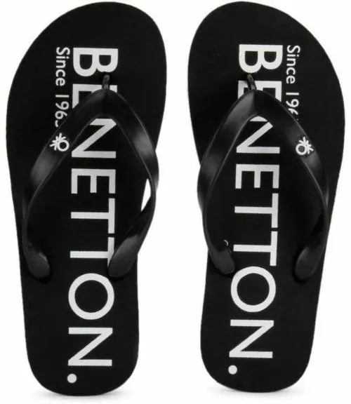 United Colors of Benetton Basic III Men Flip Flops slippers Black